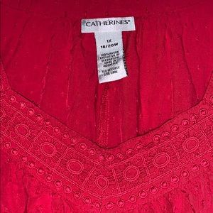 Red short sleeve top